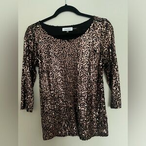 Calvin Klein Sequin Top (small)